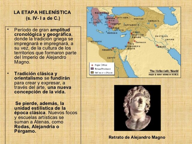 ETAPA HELENÍSTICA (323-30 a.c.)