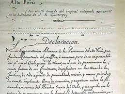 Declaración de Independencia de Bolivia