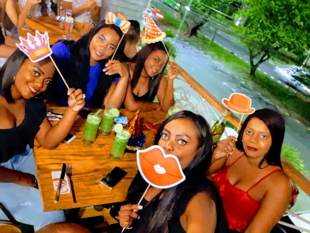 Celebrating my birthday with my loved ones.