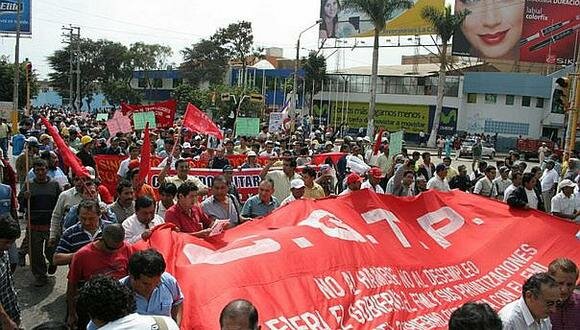 El paro nacional de la CGTP