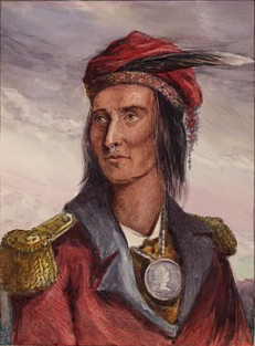 Décès de Tecumseh, chef shawnee
