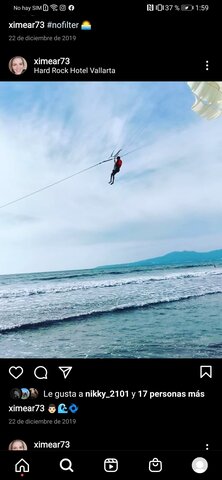Je suis monté en parapente et j'étais au-dessus de la mer du Pacifique.