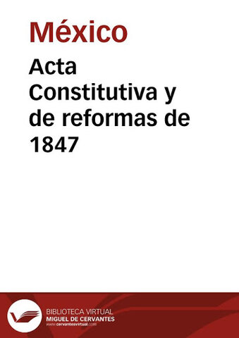 Acta de Reformas de 1847