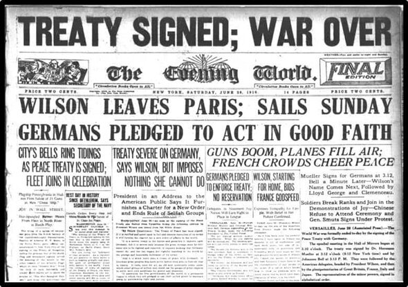 The treaty of Versailles