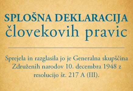 Splošna deklaracija o človekovih pravicah