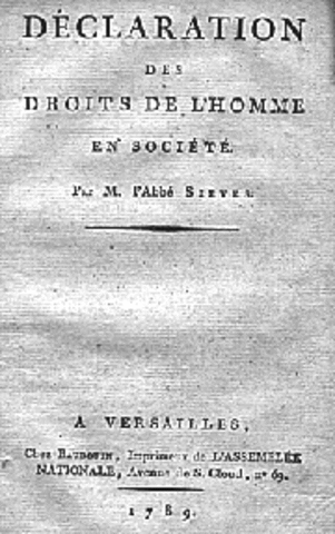 Decleration of the Rights of Man and the Citizen