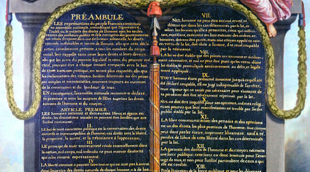 Dichiarazione dei diritti dell'uomo e del cittadino