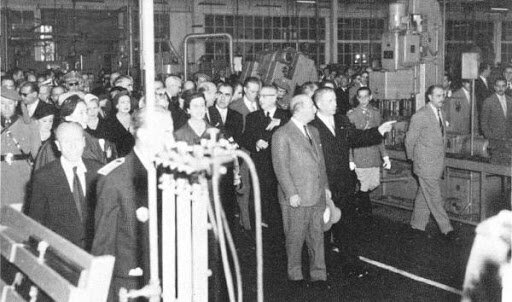 Inauguració de la fàbrica SEAT a Zona Franca