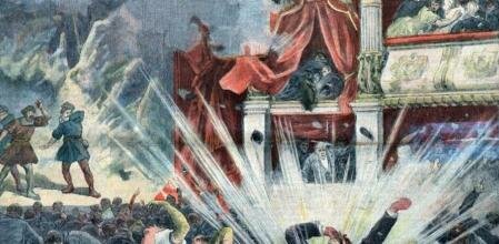 Llançament d’una bomba al teatre de Liceu