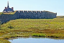 Debut de la construction du fort Louisbourg