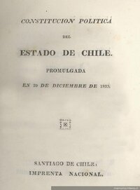 Chile- Constitución Moralista