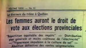 Droit de vote des femmes au Québec