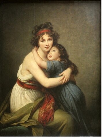 Self Portrait with her Daughter Julie