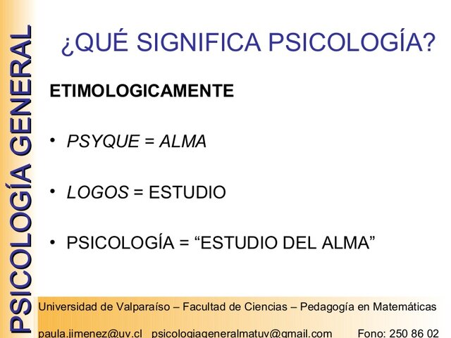 Origen de la Psicología