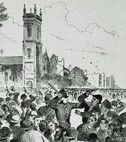 Riots between protestants and catholics