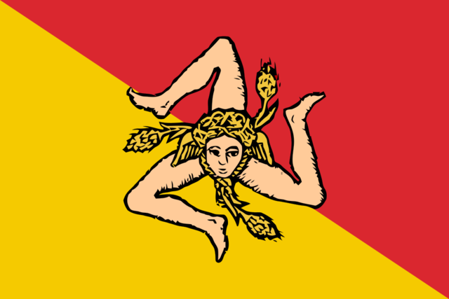 Bandera de Sicilia (Medusa)