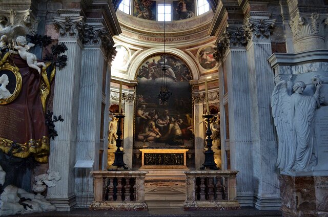 Construcción de la Chigi Chapel