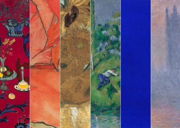 El color predomina sobre el dibujo, sobre la línea.