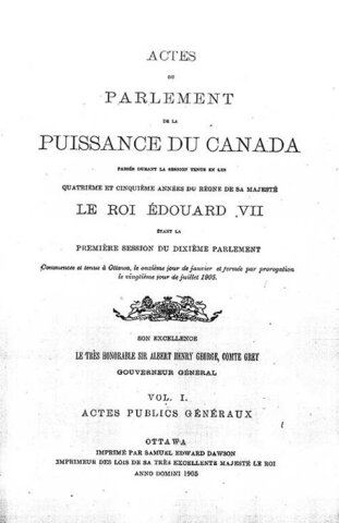 the Saskatchewan Act and the Alberta Act