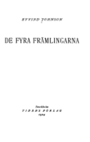 novellsamlingen "de fyra främlingarna".