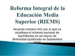 Reforma Integral de la Educación Media Superior
