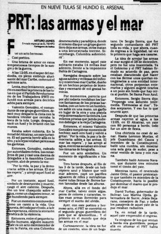 La firma de la paz con el PRT