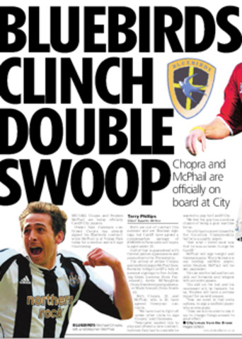 Michael Chopra signs for Cardiff City