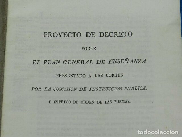 SE EXPIDIO PLAN GENERAL DE ENSEÑANZA