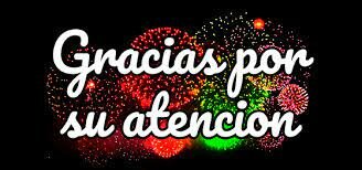 Gracias por su atención