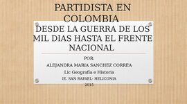 Timeline: Violencia Partidista en Colombia.