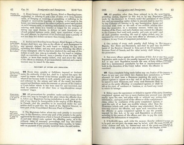 The first immigration Act