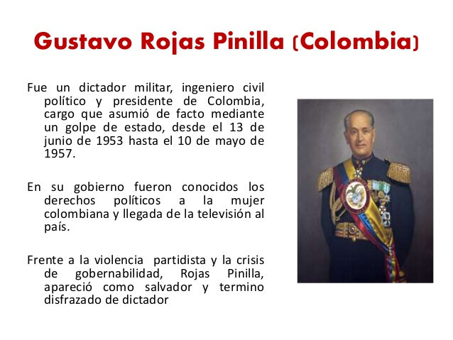 Golpe de Estado del General Gustavo Rojas Pinilla