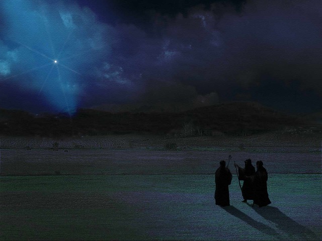 Wise men visit Jesus