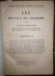 LEY ORGÁNICA DEL NOTARIADO