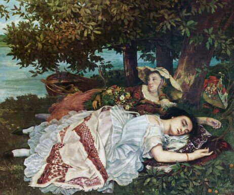 Señoritas al borde del Sena