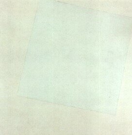 Cuadrado blanco sobre fondo blanco