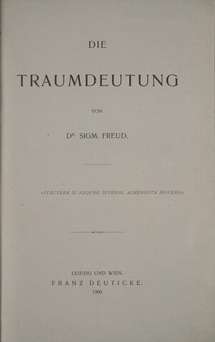 Freud publica "La Interpretación de los sueños "