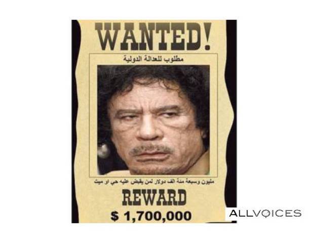 Ghaddafi was kicked out of power and groups are attempting to take over his control. He is also in hiding and is no where to be found.