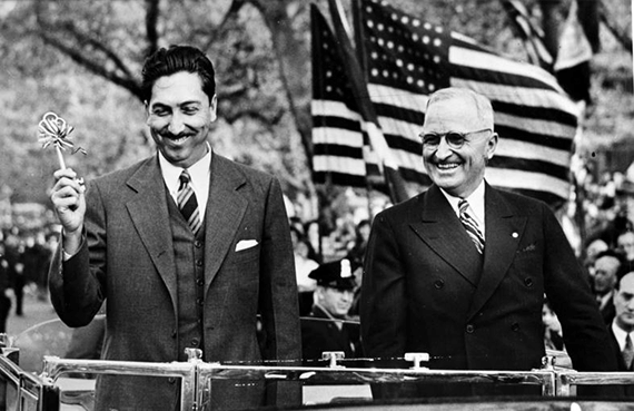 Visita de Truman a México y de Alemán a EEUU