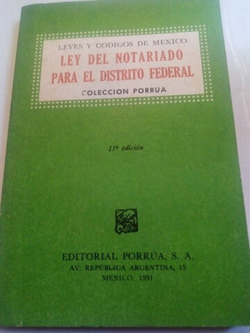 Nueva Ley del Notariado para el Distrito Federal