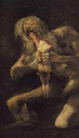 Saturno devorando a un hijo