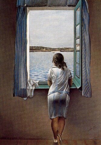 Muchacha en la ventana