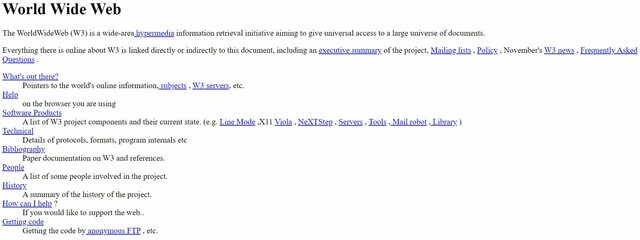 Se crea el primer servidor WEB
