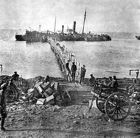 ANZAC Garrison begun to be evacuated at night