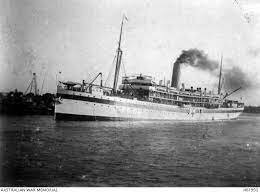 HMAT Kyarra (ANZAC Hospital ship) left Suez for Australia