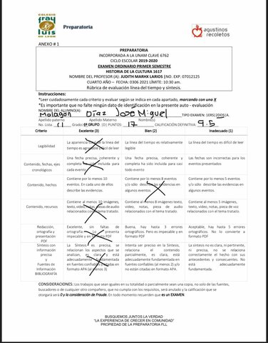 Sistema de evaluación