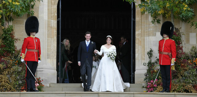 Wedding dress for Princess Eugenie of Britain: The purpose of the dress was for it to be worn at Princess Eugenie's wedding to Jack Brooksbank.