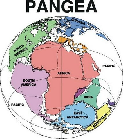 PANGEA fractura; 175M