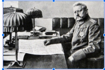 Election of President von Hindenburg