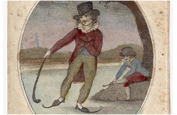 Patinando con bastones